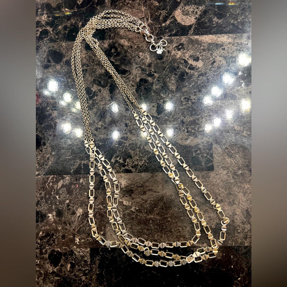 Cleobella Lucky Brand Silver-Tone Multi-Strand Necklace